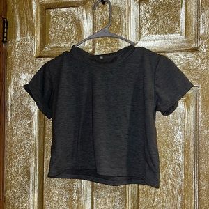 grey crop top